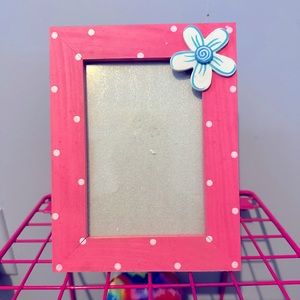 4x6 polka dot pink frame